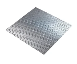 Tôle-Tôle aluminium brut grain de riz Ep. 1,6 mm, 50 x 25 cm