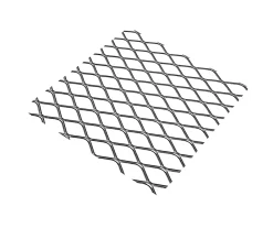 Tôle-Tôle métal déployé acier brut Mailles 6 x 3,3 mm, 100 x 50 cm