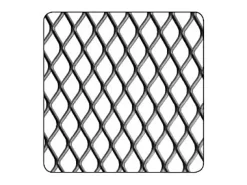 Tôle-Tôle métal déployé acier brut Mailles 10 x 5,5 mm, 100 x 50 cm