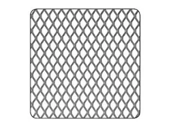 Tôle métal déployé acier brut Mailles 6 mm, 100 x 50 cm