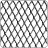 CQFD Tôle-Tôle métal déployé acier brut Mailles 10 x 5,5 mm, 50 x 25 cm