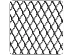 CQFD Tôle-Tôle métal déployé acier brut Mailles 10 x 5,5 mm, 50 x 25 cm