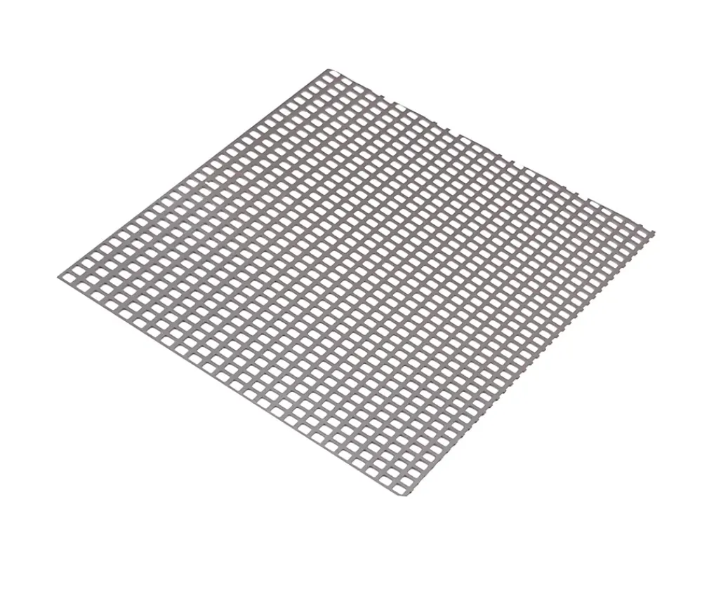 Tôle-Tôle perforée carré acier brut Perforation 5,5 x 5,5 mm, 100 x 50 cm