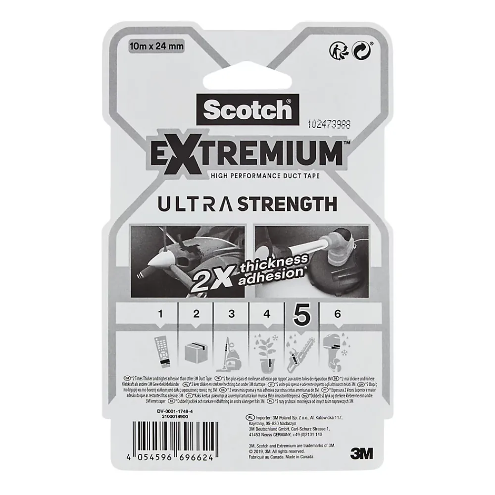 Scotch Ruban Adhésif-Toile de réparation Ultra noir 24 mm x 10 m