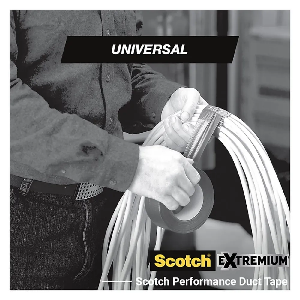 Scotch Toile de réparation universel noir, 19mm x 3 m
