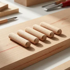 Diall 100 tourillons hêtre ø6 mm Bois
