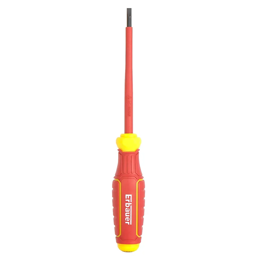 Erbauer Tournevis d'électricien VDE plat SL100 x 4 mm