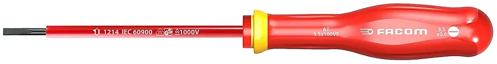Facom Tournevis D'Électricien-Tournevis Protwist isolé 1000V Plat 3,5x100 mm