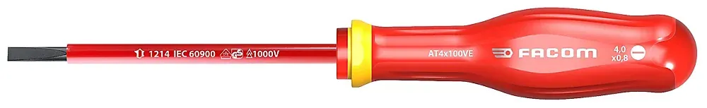 Facom Tournevis D'Électricien-Tournevis Protwist isolé 1000V Plat 4x150 mm