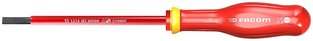 Facom Tournevis Protwist isolé 1000V Plat 6.5x200 mm
