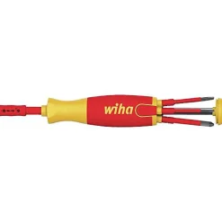 4M Tournevis D'Électricien-Tournevis Lift-Up WIHA isolé 1000 V avec 6 embouts slim VDE 70 mm - 38613