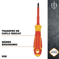Magnusson Tournevis Pozidriv VDE PZ1 75 x 1 mm