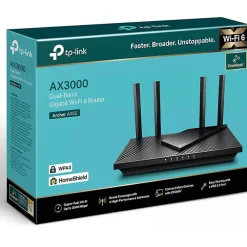 TP-Link Routeur Et Extension Wifi-TPLINK - Routeur Archer AX55 - WiFi 6 - 3 Gbps - 4 ports Ethernet - USB 3 0 - WPA3