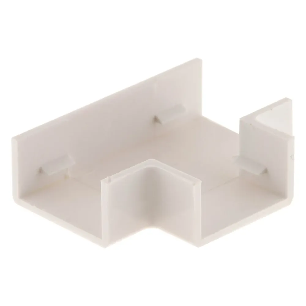 Zenitech Té pour moulure - 20 x 10mm - Blanc -