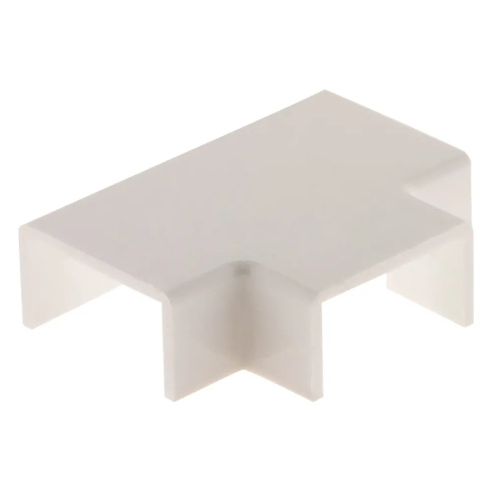 Zenitech Té pour moulure - 20 x 10mm - Blanc -
