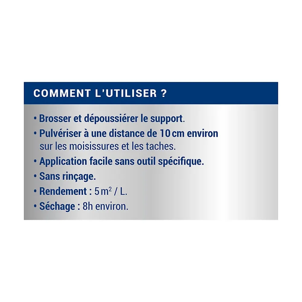Ripolin Traitement anti-moisissures intérieur extérieur L
