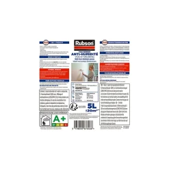 Rubson Etanchéité Du Mur Intérieur-Traitement Murs Humides incolore bidon 5L