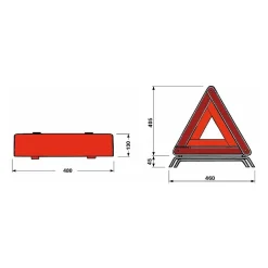 Lem Select Triangle de pré signalisation 430x65x35 mm