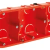 Zenitech Boite D'Encastrement-Triple boîte encastrement horizontale diamètre 65x40mm
