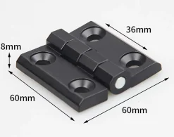 Deko Paumelle De Porte, Meuble Et Fenêtre-4 trous de charnières pliantes plates, charnières externes en acier inoxydable, charnières de porte robustes