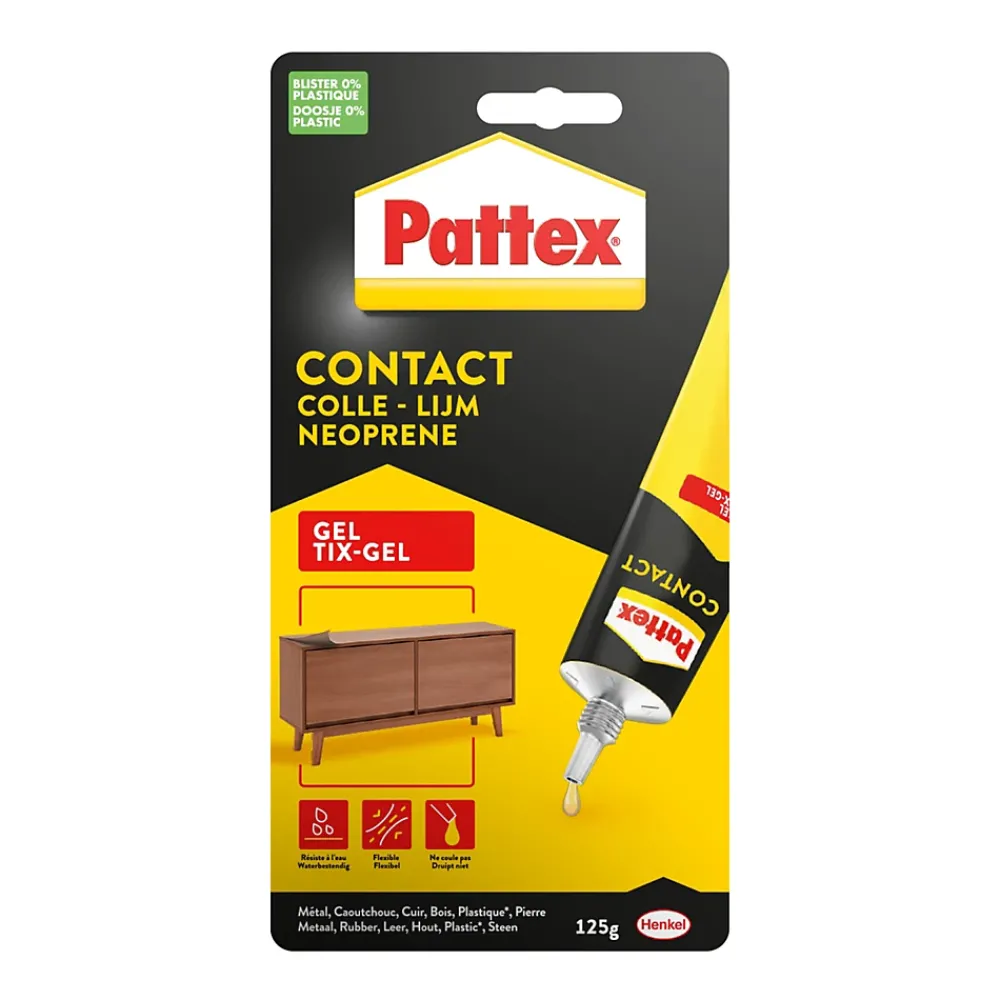 Pattex Colle-Tube de colle au néoprène gel 125g
