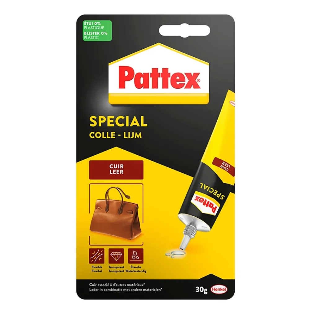 Pattex Colle|Colle Pour Cuir, Textile, Caoutchouc Et Plastique-Tube de colle pour cuir 30 ml