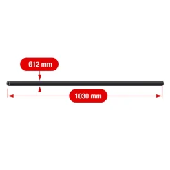 Afbat - Tb Industrie Sas Grille De Défense Pour Fenêtre-Tube en acier pour grille de défense télescopique noir Ø12 mm Afbat
