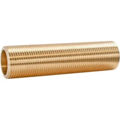 Somatherm for you Raccord À Visser-Tube fileté laiton 10cm - double Mâle 15/21 (1/2"), lot de 2