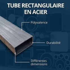 Comment Fer Profilé-Tube rectangulaire acier 40x27 ep 2 mm, 2 metres -