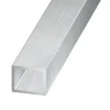 CQFD Tube rectangulaire aluminium brut, 12 x 10 mm, 1 m