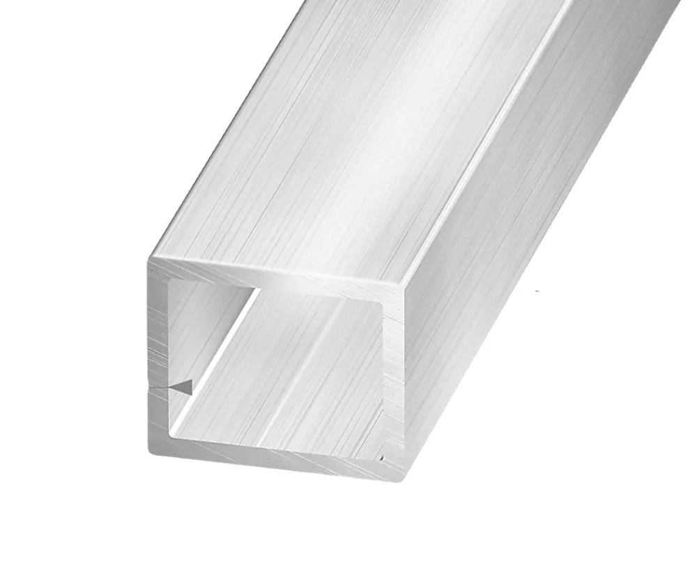 CQFD Profilé-Tube rectangulaire aluminium argent 4 cm