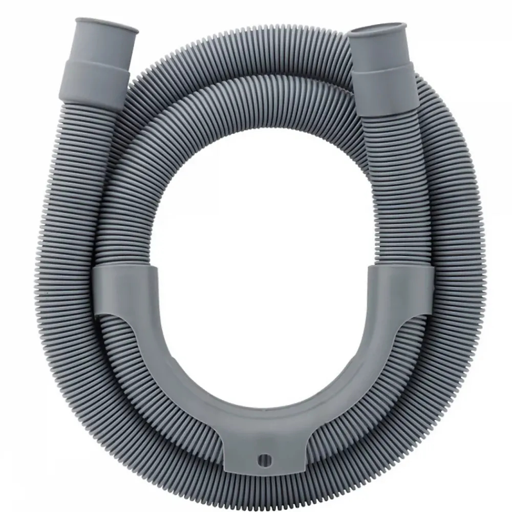 Linxor Evacuation De Lave-Linge-Tuyau de vidange, d'évacuation universel pour machine à laver, lave vaisselle - Gris - 1,5 m -