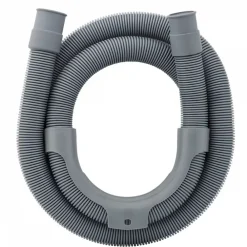 Linxor Evacuation De Lave-Linge-Tuyau de vidange, d'évacuation universel pour machine à laver, lave vaisselle - Gris - 2 m -
