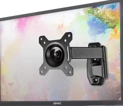 Duronic TVB1120 Support TV mural pour écran de 13 à 30 pouces Inclinable Charge max 18 kg VESA 75 100 Télé LED LCD OLED
