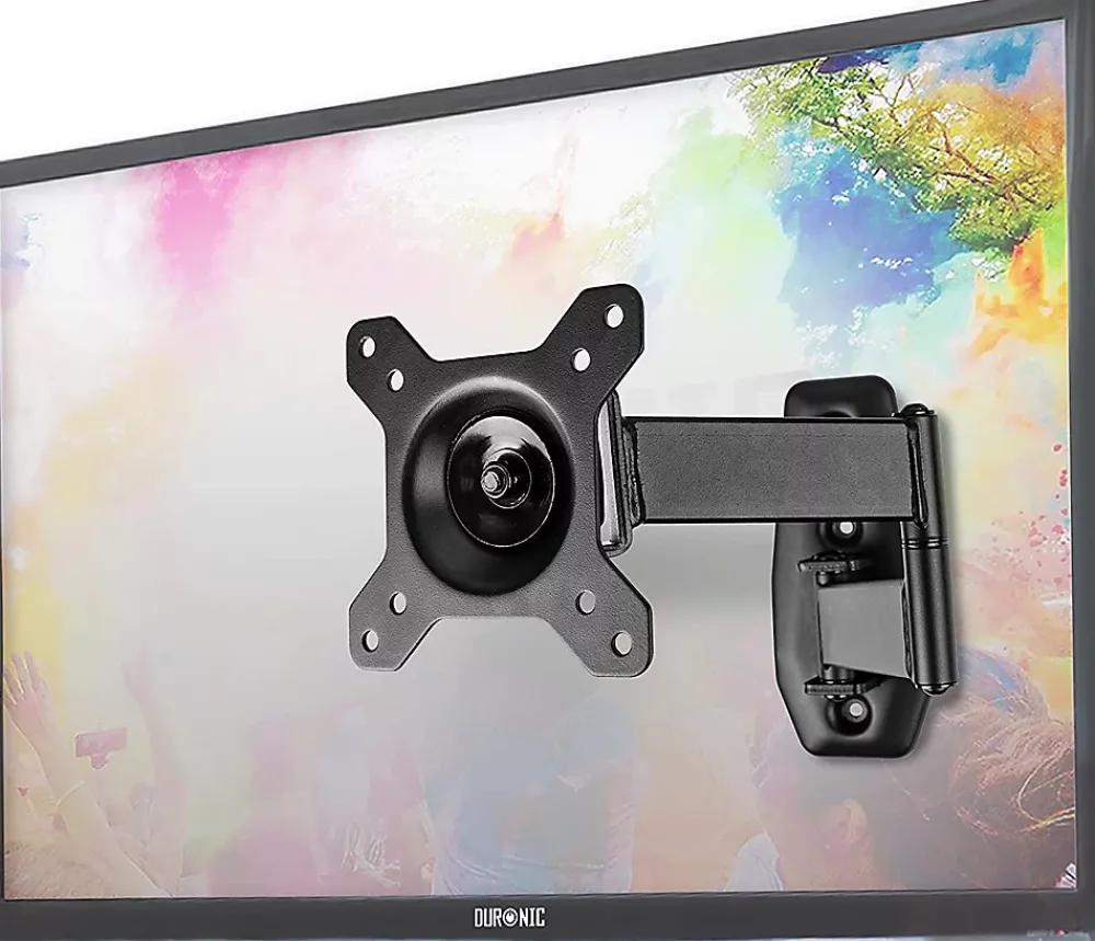 Duronic TVB1120 Support TV mural pour écran de 13 à 30 pouces Inclinable Charge max 18 kg VESA 75 100 Télé LED LCD OLED