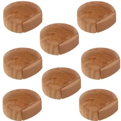 Nesu Butoir De Porte-8 Un. Butée de porte adhésive en bois de chêne naturel 45x42MM
