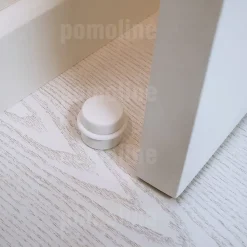 Nesu Butoir De Porte-10 Un. Butée de porte adhésive en bois laqué blanc - Diamètre 37MM