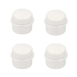 Nesu Butoir De Porte-4 Un. Butée de porte adhésive en bois laqué blanc - Diamètre 37MM