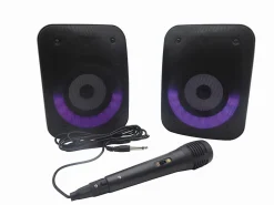 Lexibook Enceinte, Écouteur Et Casque-Une paire d'Enceintes Stereo Puissantes Bluetooth iParty
