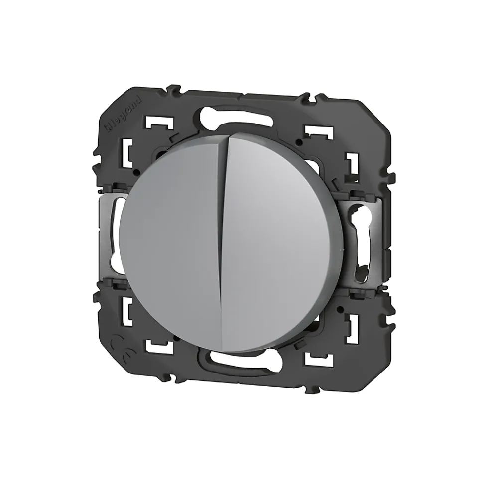 Legrand Va-et-vient et Poussoir Dooxie aluminium