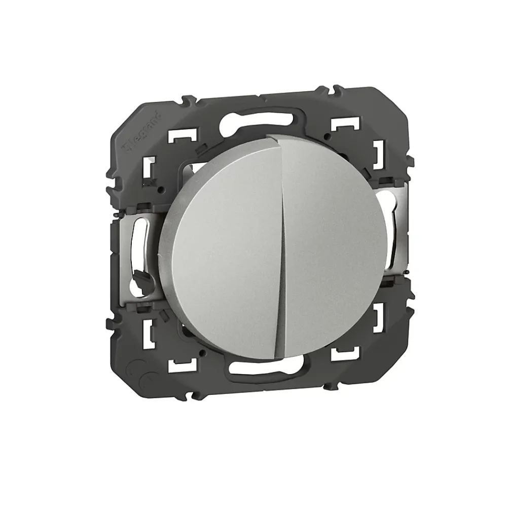 Legrand Va-et-vient et Poussoir Dooxie aluminium