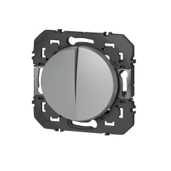 Legrand Va-et-vient et Poussoir Dooxie aluminium