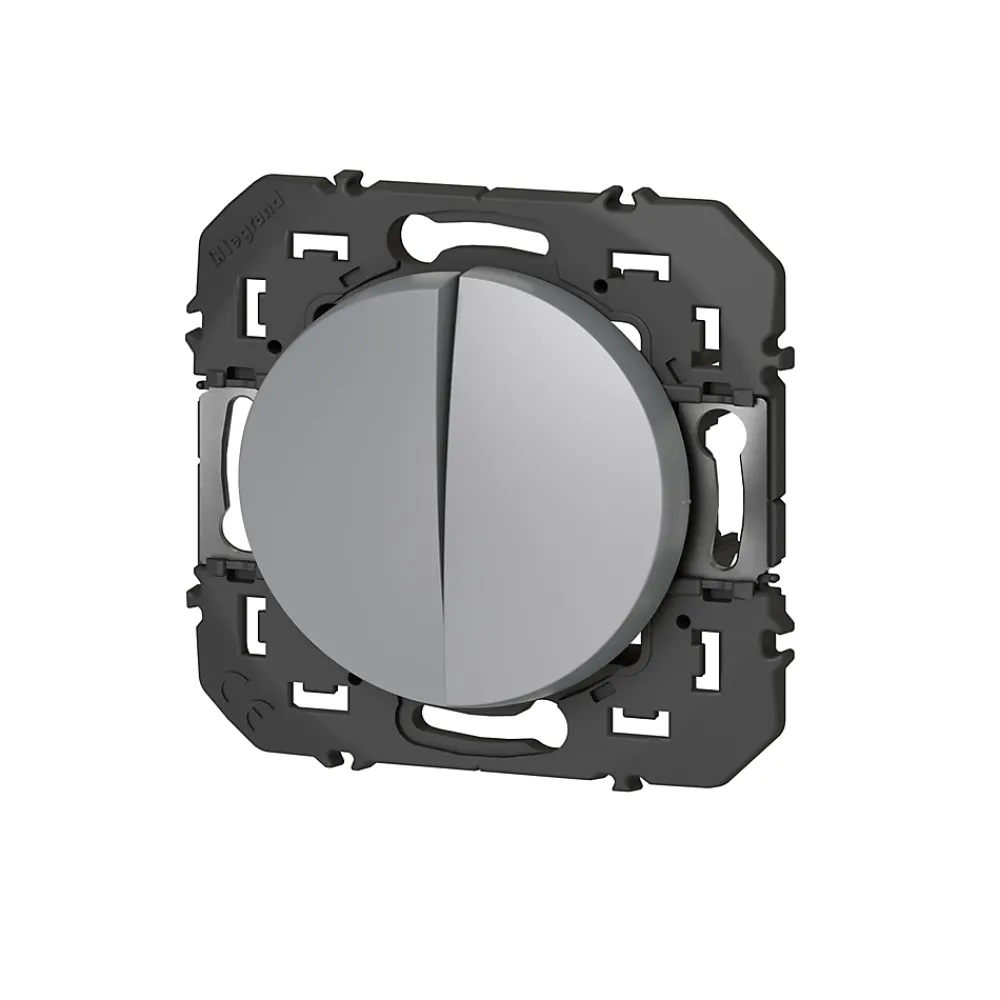 Legrand Va-et-vient et Poussoir Dooxie aluminium