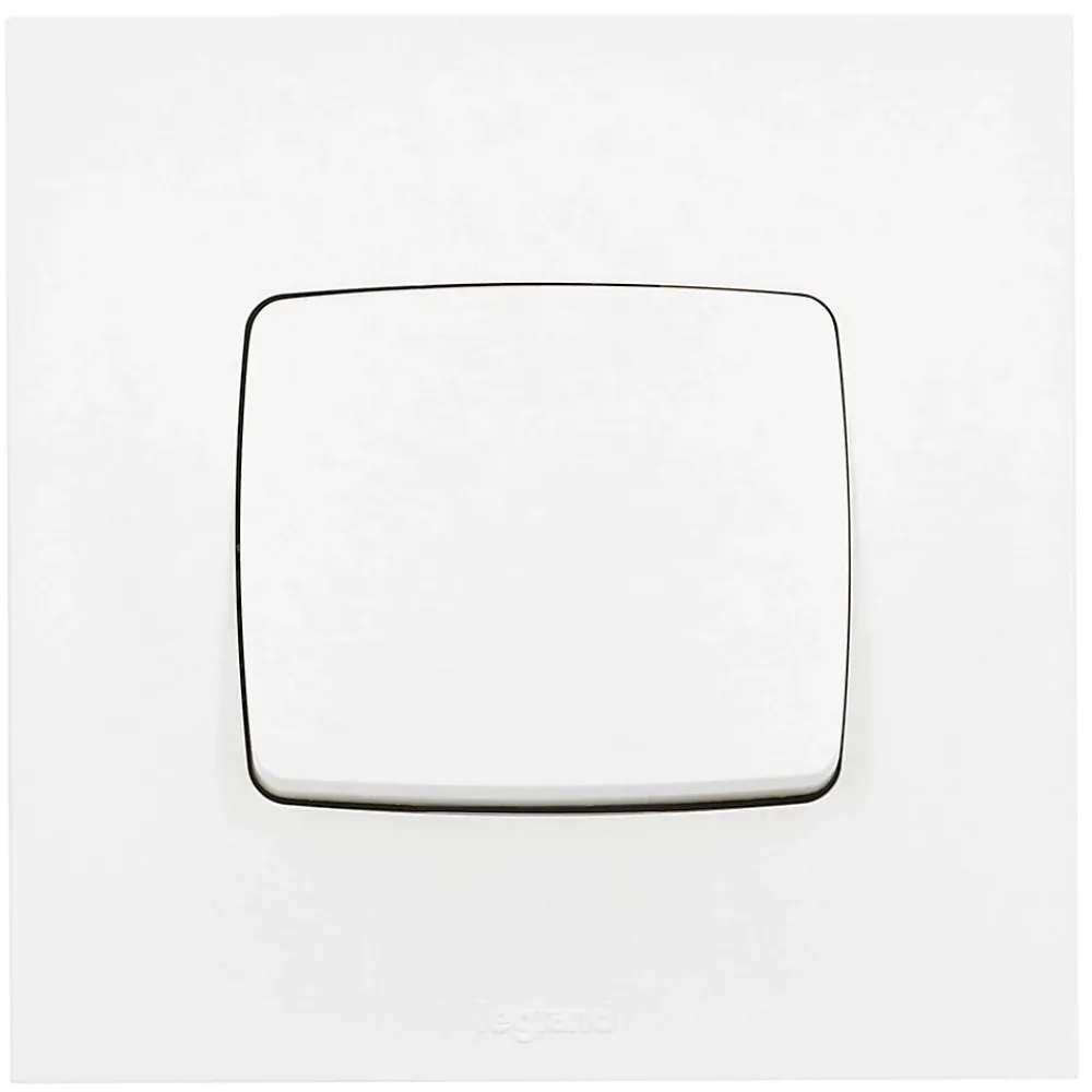Legrand Interrupteur Encastrable-Va-et-vient Neptune blanc brillant