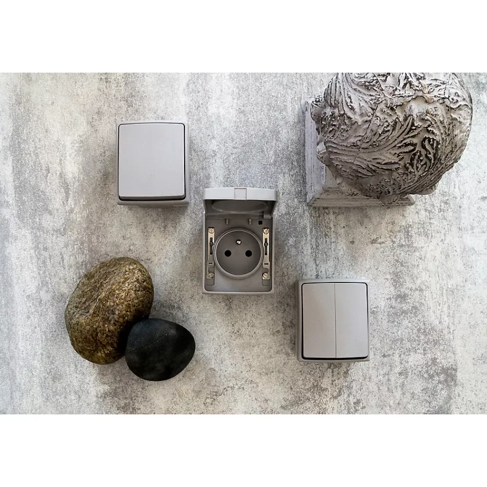 Zenitech Va et vient + voyant IP55 Orok
