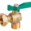 Sferaco Vanne à sphère laiton équerre pour compteur - - Male 3/4' - Ecrou prisonnier 3/4'