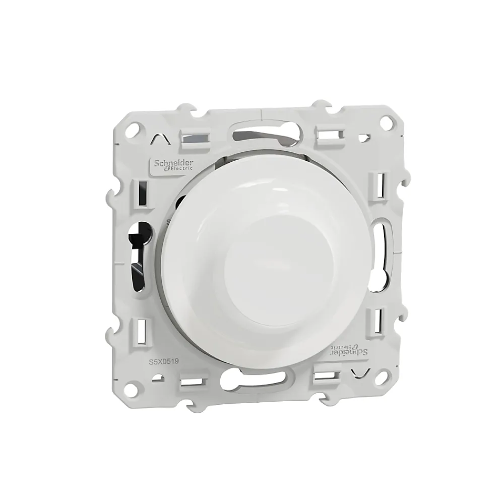 Schneider Electric Variateur de lumière universel en 2 ou 3 fils 3W 200W Odace blanc