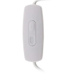 Interrupteur Et Variateur De Lampe-Variateur pour LED de 1 à 50 W précablé avec fiche 6A coloris blanc