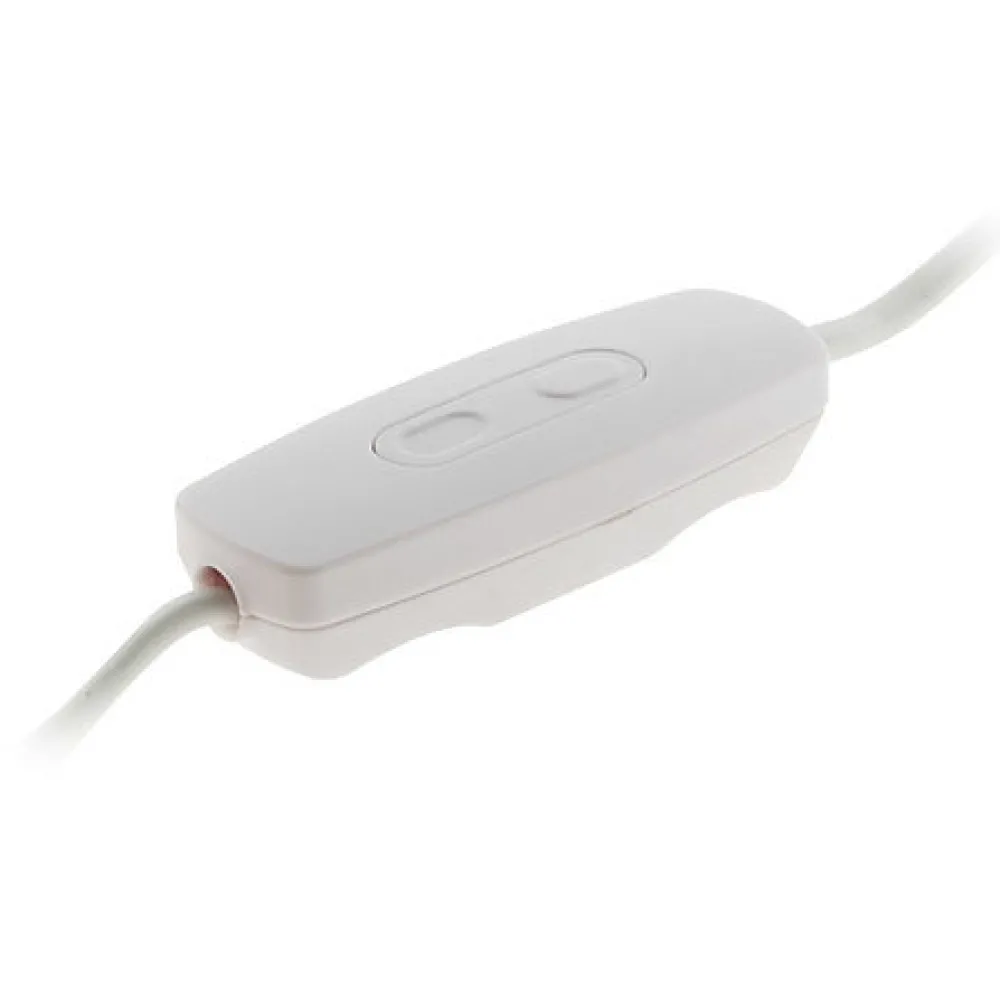 Interrupteur Et Variateur De Lampe-Variateur pour LED de 1 à 50 W précablé avec fiche 6A coloris blanc