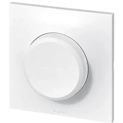 Legrand Variateur rotatif Neptune plastique brillant blanc